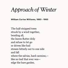 Poets Org On Twitter William Carlos Williams Short Poems Winter Poems
