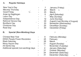 Official malaysian national and state holiday calendar include sabah and sarawak. Holiday August 7 2015 Philippines Gallery