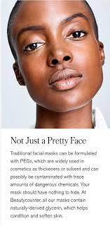 What ingredients are used in traditional facial masks and why are they bad?