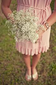 Don't overlook the simple beauty of baby's breath for your bridesmaid's bouquets. Brooke Courtney Photography Bridesmaid Flower Bouquet Wedding Bridesmaid Bouquet