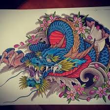 In this tattoo design, a traditional japanese dragon is colored with black, grey, and white shading. How To Design Your First Japanese Dragon Tattoo Tattooli Com