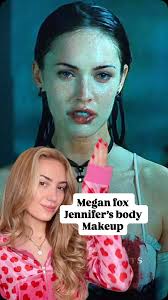 meganfox Jennifer's Body Halloween makeup🎬🖤 I love this costume! Comment  SHOP for a dm with all the products & costume link ⤵️ @mphbeauty  Underpainting highlight & contour palette @maybelline super fluff brow