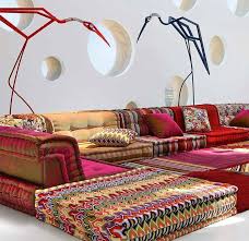 But rules were meant to be broken, and some homeowners prefer to make a big, bold and, yes, colorful statement with their couch by turning it into an accent, or even centerpiece. Colorful Sofas Best Collections Of Sofas And Couches Sofacouchs Com Bohemian Living Room Decor Floor Seating Cushions Floor Couch