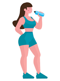 Yogi drinking water after practice