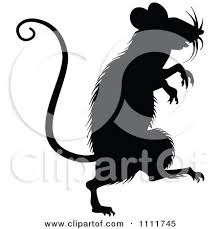 Black And White Rocks Clipart Clipart Silhouetted Mouse In Black And White Royalty Free Vector Illustration By Prawny Vintage Rat Silhouette Silhouette Clip Art Painted Rock Animals