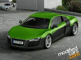 Audi R8 Lime Green Black Race Car Party Porsche 968 Audi R8