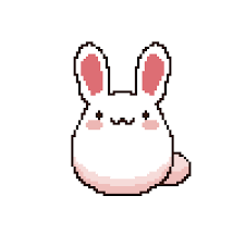 O aventura digitala este, pentru mine, printre cele mai placute surprize ale anului. Piq Pixel Art Kawaii Bunny 100x100 Pixel By Kawaii0405