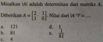 Maybe you would like to learn more about one of these? Cara Mengerjakan Matriks Pangkat Suksesprivat