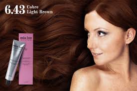 Order light brown care hair color 6.43 with copper nuance