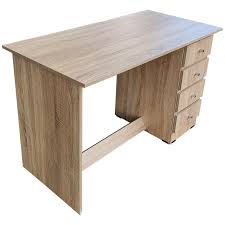 A study table is an essential piece of furniture for every home which compliments other furniture such as chairs, bookshelves or ottomans.the importance of this piece of furniture cannot be highlighted enough as it offers versatility in terms of its uses. Student Study Desk For Home Office 1200mm Wide 4 Drawers Writing Table Furniture Riteway Natural O