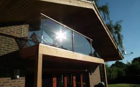 A deck railing is easy to install. Glass Railings Glass Balconies Glass Balustrades By Balconette Archello
