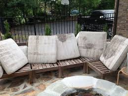 How To Clean And Renew Outdoor Furniture And Stained Cushions Clean Outdoor Furniture Outdoor Furniture Cushions Pottery Barn Outdoor Furniture