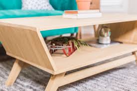 Where the measurements meet, add a temporary nail and attach a piece of string to it. Get Free Plans To Build This Mid Century Modern Coffee Table Coffee Table Plans Mid Century Coffee Table Diy Furniture Accessories