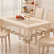 Lace Rural European Style Coffee Table Cloth Round Table Lotus Moonlight Wallpaper A 105x155cm 41x61inch Table Cloth Christmas Table Cloth Table Covers
