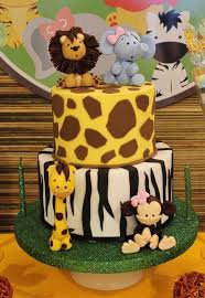 Jungle Safari Birthday Party Ideas Happyshappy India S Own So Jungle Birthday Cakes Safari Birthday Cakes Safari Cakes