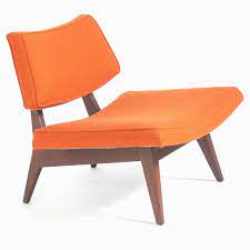 pair of sculptural modern slipper chairs by jens risom oversized chair and ottoman chair scandinavian chairs