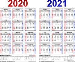 You may download these free printable 2021 calendars in pdf format. 2020 2021 Two Year Calendar Free Printable Excel Templates