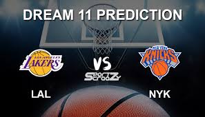 Aiscore basketball livescore provides you with nba league live scores, results, tables, statistics, fixtures, standings and previous results by quarters, halftime or final result. Lal Vs Nyk Dream11 Los Angeles Lakers Vs New York Knicks