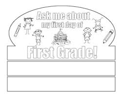 In our first grade area, you will find a wide range of printable math worksheets and math activities for your child to enjoy. First Day Of First Grade Crown First Day Of School Coloring Page For 1st Grade