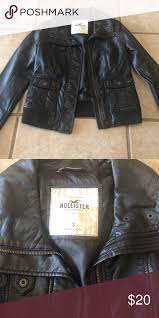 Hollister Brown Leather Jacket Leather Jacket Brown Leather Jacket Jackets