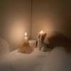 Each candle is made from a soy & paraffin. 1