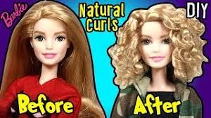 Tdp nylon red wedding high quality nylon doll hair hank for rerooting barbie® monster high® ever after high® my little pony disney. How To Make Natural Curly Hairstyle Using Barbie Doll Diy Doll Hairstyles Tutorial Youtube