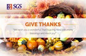 Maybe you would like to learn more about one of these? Celebrate Thanksgiving Day With Sgs Sgs Technologie