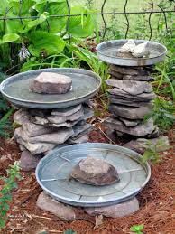 Here are 6 easy winter bird bath ideas to keep a fresh supply of water for your feathered friends drinking barely melted water cools a bird's body temperature, making them sluggish and more there are different, easy steps that can keep your birdbath from freezing. Diy Project Stacked Stone Bird Baths Bird Bath Diy Bird Bath Stone Bird Baths