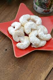 These buttery cookies are shaped like little crescents. Walnut Crescent Cookies M Loves M