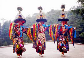 Black Hat Dance Namgyal Tantric College Tantric Ritual Dance Seven Years In Tibet