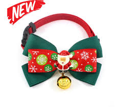 Shop for cat bell collars in cat apparel & collars. Christmas Cat Collar With Bells Santa Bowknot Necklace