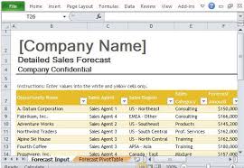 The information available in a sales forecast template will help you make plans for future sales needs and performance, especially after studying the previous performance. Sales Forecast Template For Excel Sales Template Excel Templates