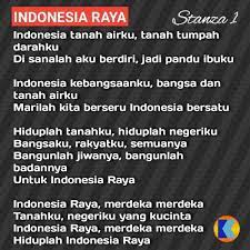 Lagu kebangsaan indonesia raya dinyanyikan dengan nada do = g dengan birama 4/4. Gambar Lirik Lagu Indonesia Raya Stanza 1 2 Dan 3 K Blog