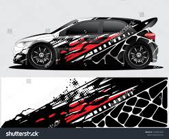 Rally Car Decal Graphic Wrap Vector Abstract Background Racing Car Design Car Design Rally Car Design
