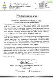 Pengumuman Rasmi Perubahan Permulaan Kami Anak Jati Sungai Bakap Facebook