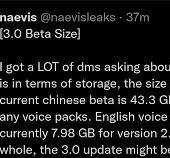 Regarding Current 3.0 Beta File Size via Naevis : r ...