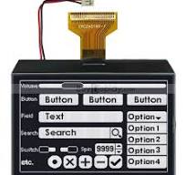 3.4"240x160 LCD Module with Touch Screen,White on Black,High Contrast