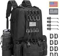 EZshoot Tactical Backpack for Men 60L Large Tactical Military Backpack Army  Assault Pack Bug Out Bag Molle Bag with Water Bottle Holder for Outdoor ...