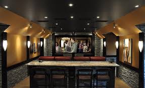 So, this game room idea is the best one to apply. 15 Interesting Media Rooms And Theaters With Bars Home Design Lover