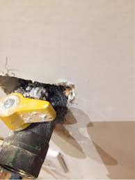 The safe way is to first turn off the gas. Gas Shut Off Inside Plaster Why Home Improvement Stack Exchange