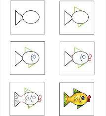 Ik vind dit een geweldige website en de tekeningen zijn makkelijk na te tekenen. Een Vis Leren Tekenen In Stappen Vis Tekeningen Leer Tekenen Vissen Tekenen