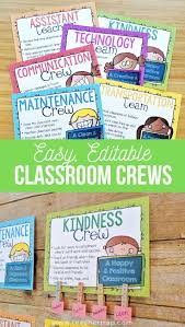 Classroom Crews Class Jobs In Teams Editable Class Jobs Classroom Jobs Student Jobs