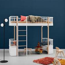 Oliver Furniture Hochbett Wood 90 X 200 Cm Leiter Vorne Weiss Eiche Niedrige Hochbetten Loft Betten Schlafzimmermobel