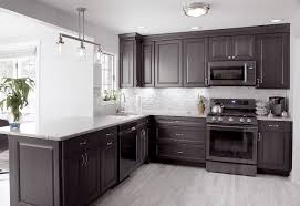 kitchen remodel with storm finish