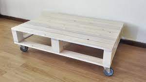 You can double the pallet up, as well, for added height, and a lot of our other projects will expand on this basic diy. Single Pallet Coffee Table Wheels Creator Creations Nelspruit