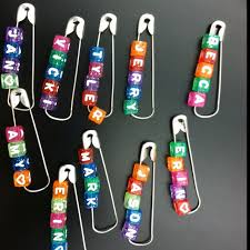 Pin By Melissa Rorabaugh On A2c Outreach Name Tags Letter Beads Girl Scout Swap