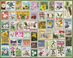 All us states have at least one official state flower, often chosen because of its significance to that state. State Flowers Stamps Puzzle 1000 Piece White Mountain Puzzles