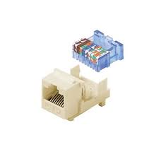 Apply the stress relief tie wrap to secure the cable to the jack. Eagle Cat5e Keystone Jack Insert Almond Rj45 Tooless Connector Cat 5e Network 8p8c Rj 45 Quickport 8