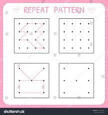 Worksheet For Kindergarten And Preschool Repeat Pattern Working Page For Kids Educ Pattern Worksheets For Kindergarten Math Patterns Kindergarten Worksheets