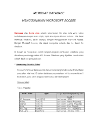 Contoh database perpustakaan dalam artikel ini mempunyai 5 tabel yaitu: Membuat Database